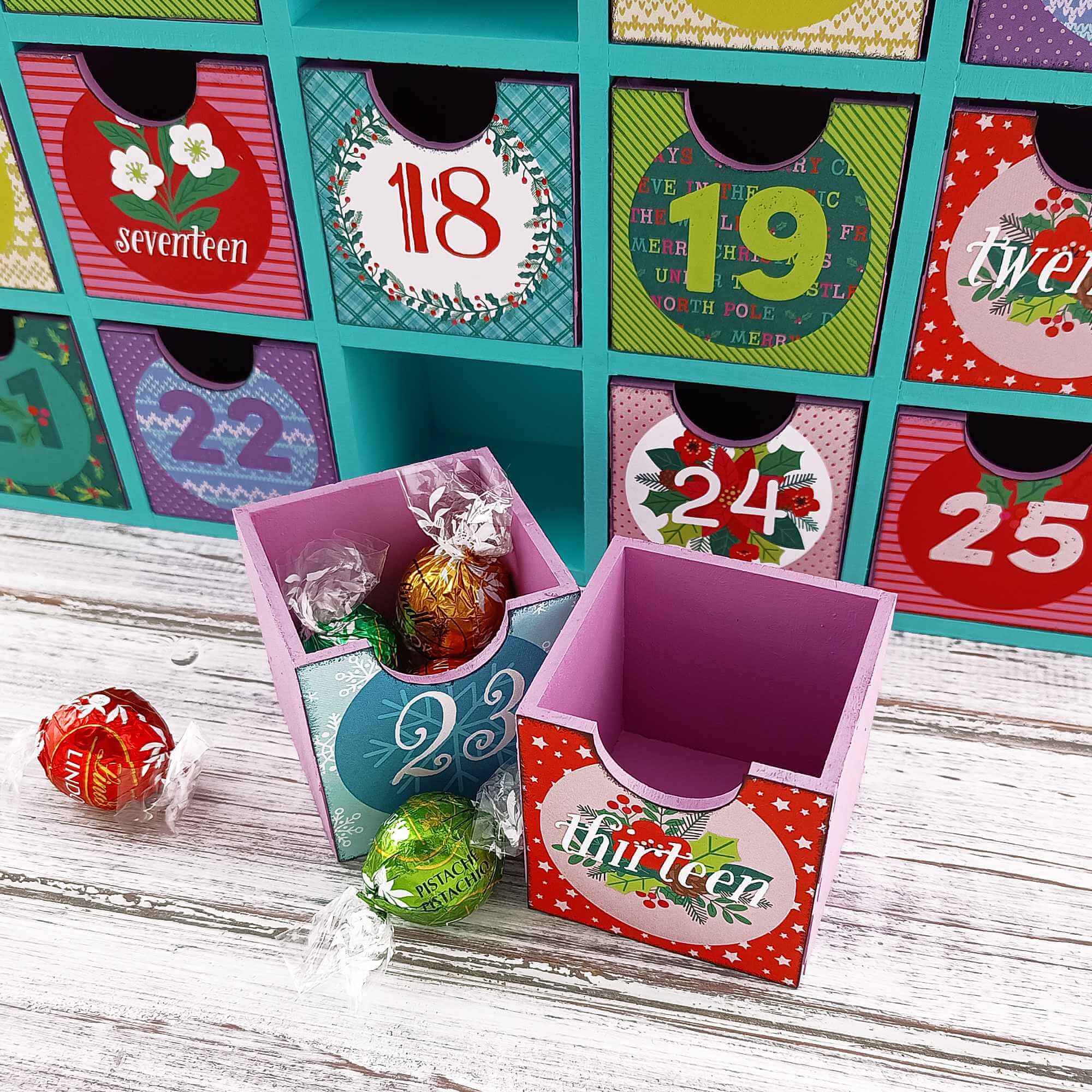 25 Drawer Advent Calendar Drawers