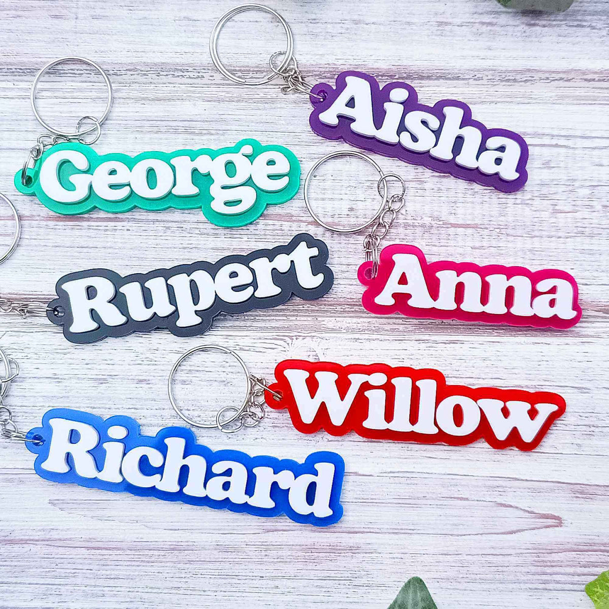 Acrylic Personalised Keyring