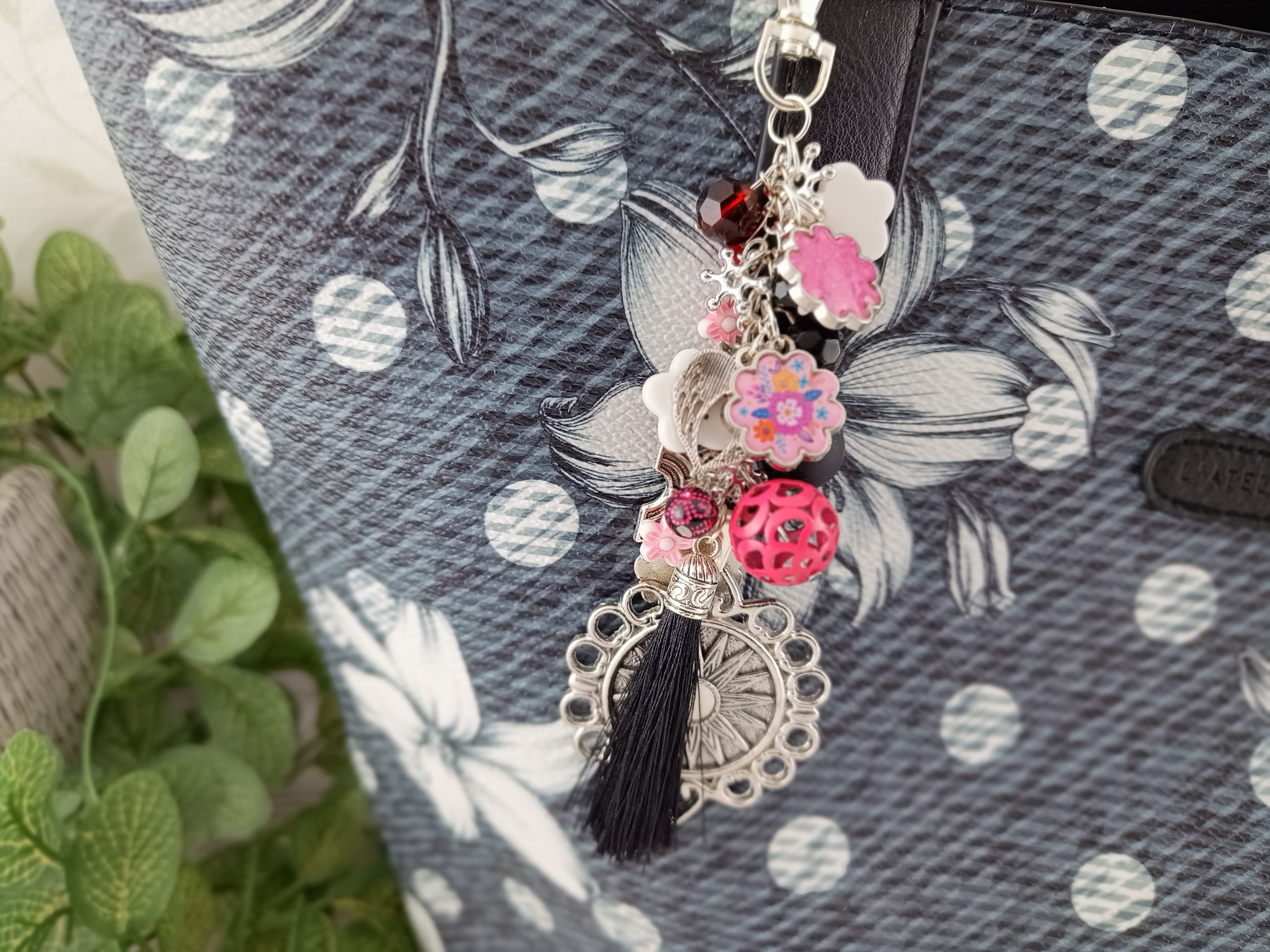 Purse Bead and Tassel Dangle