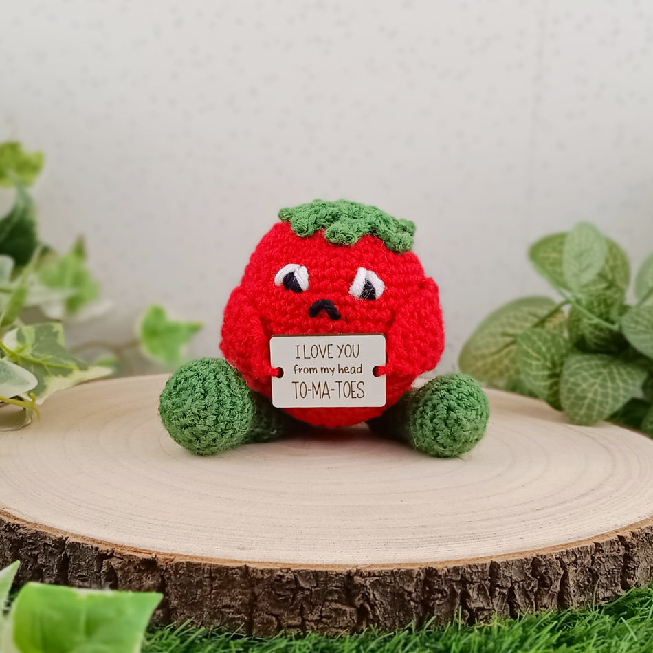 Positive Love Crochet Tomato