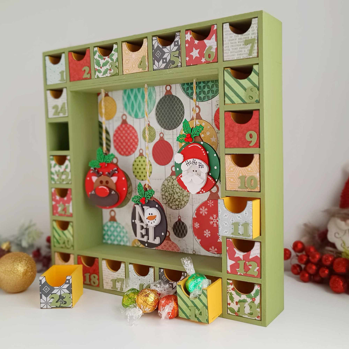 24 Drawer Advent Calendar for Children or Adults