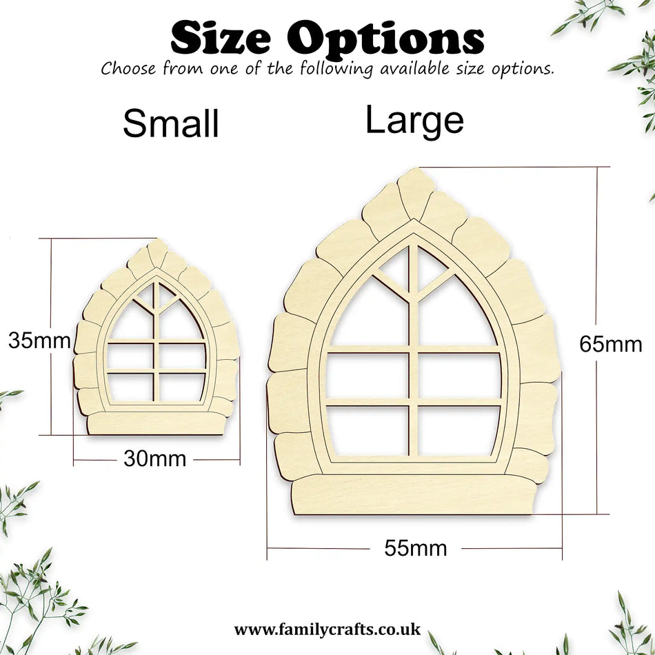 Fairy House Church Style Windows