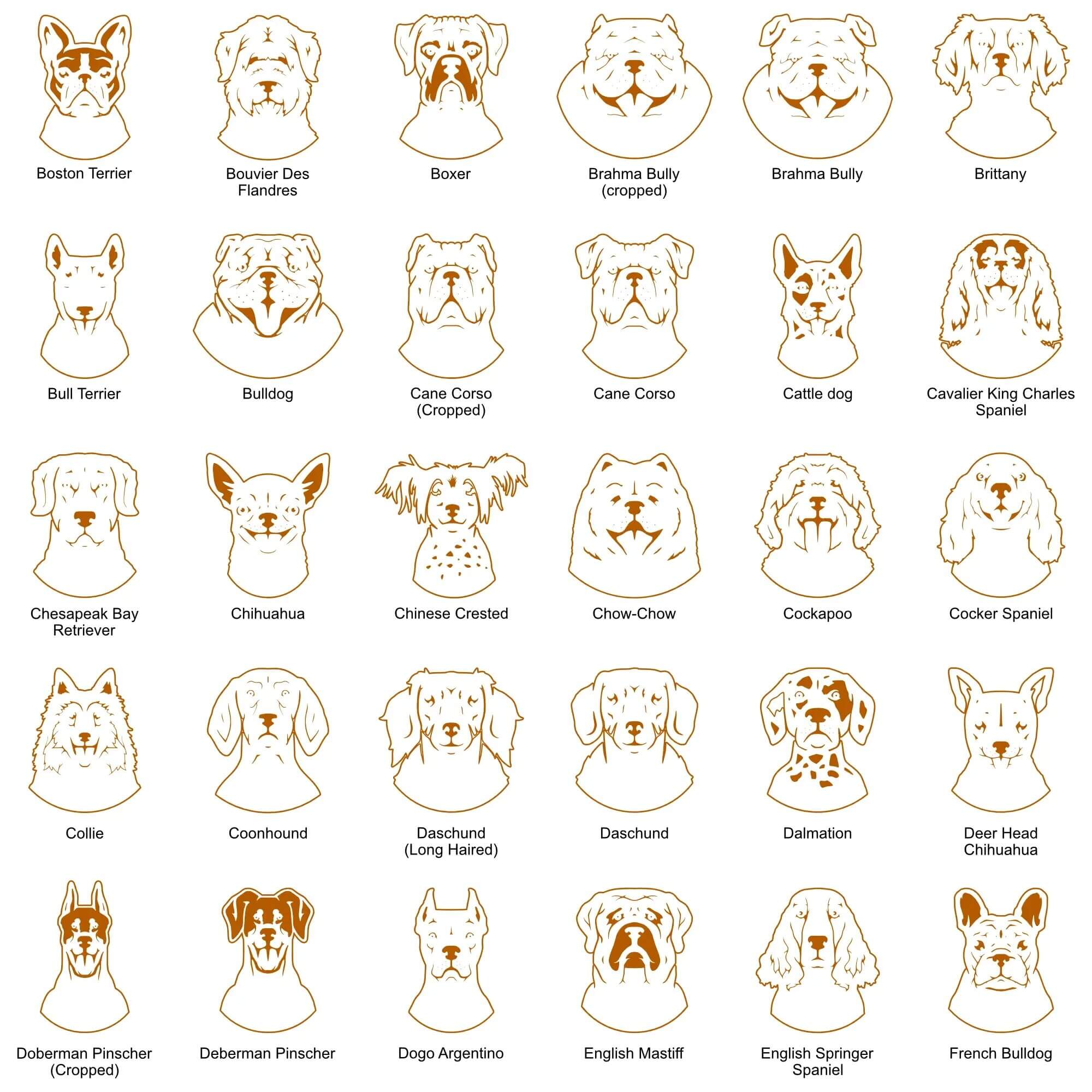 Dog Breed Faces Page 2