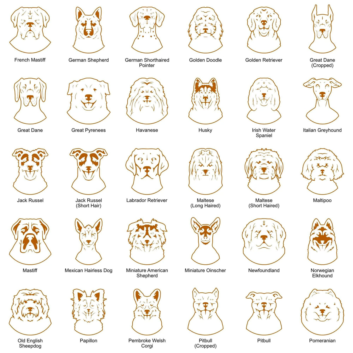 Dog Breed Faces Page 3