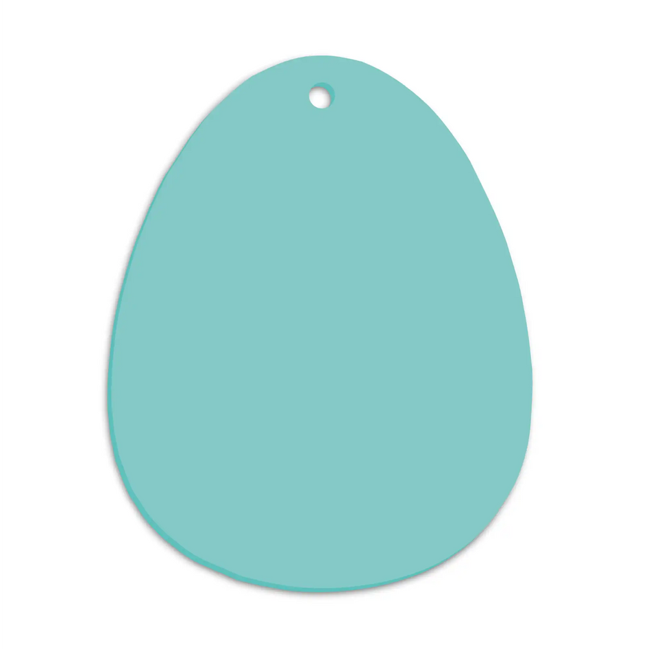 Acrylic Easter Egg Blanks with a hole for hanging