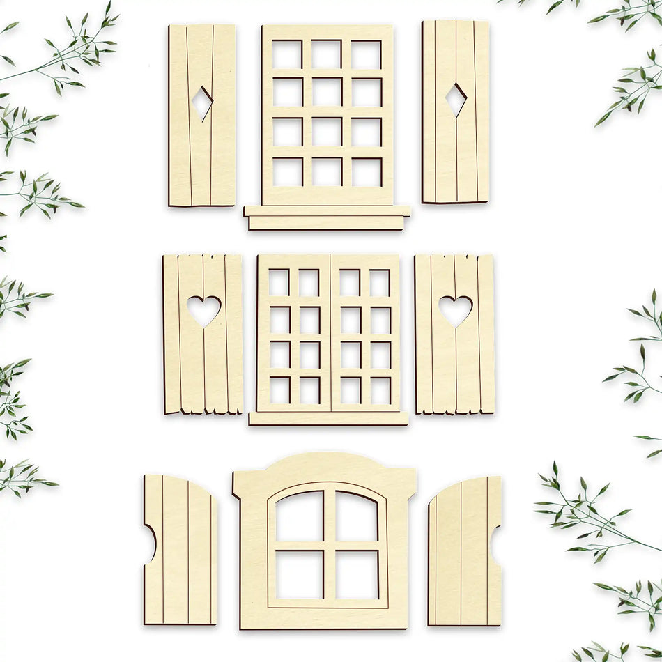 Fairy Door Windows with Shutters