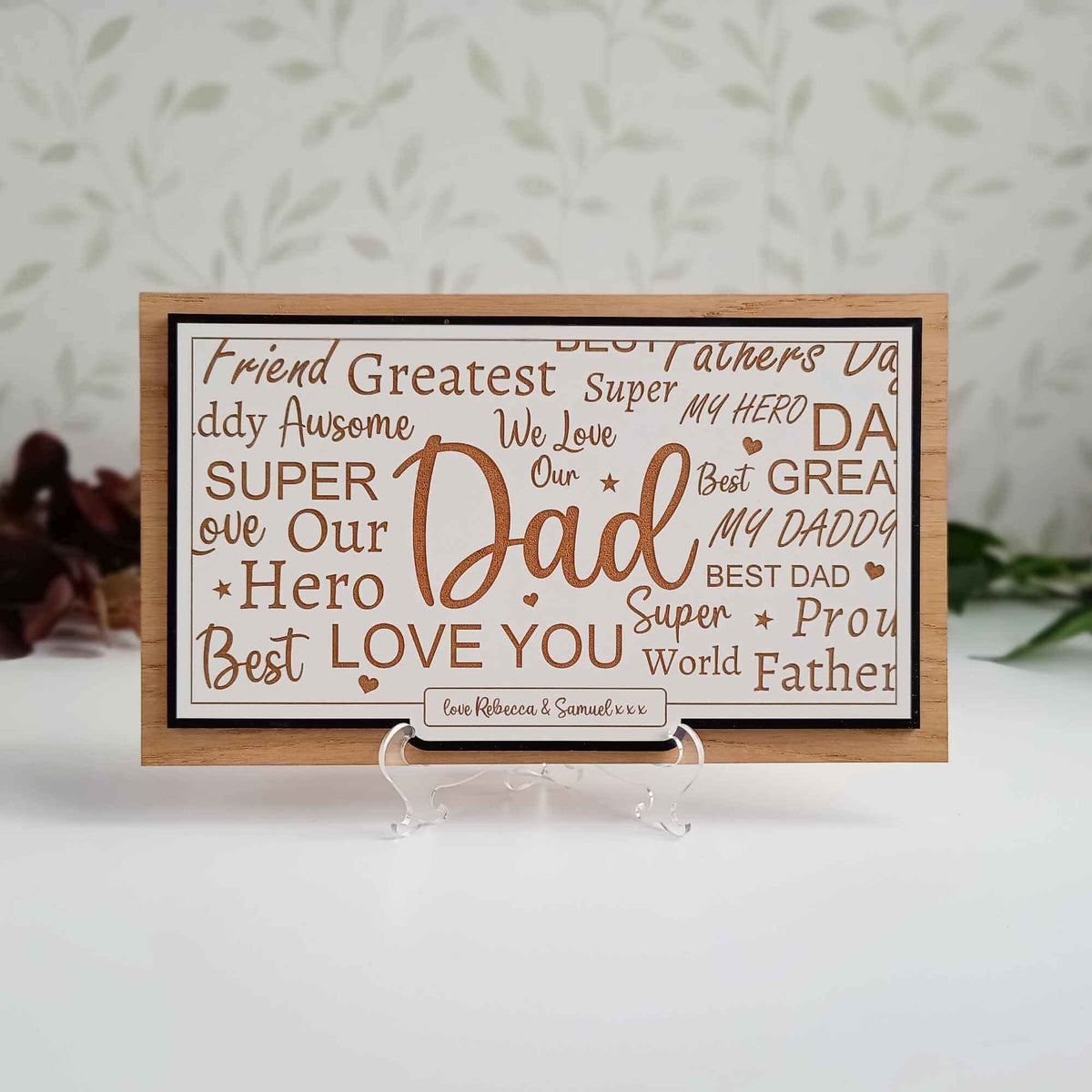 Personalised Dad Plaque