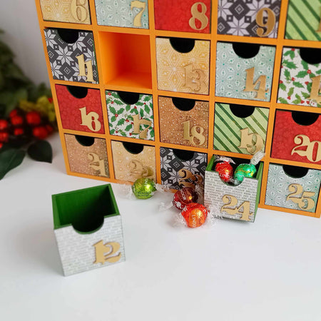 Fill Your Own Advent Calendar with 25 Drawers