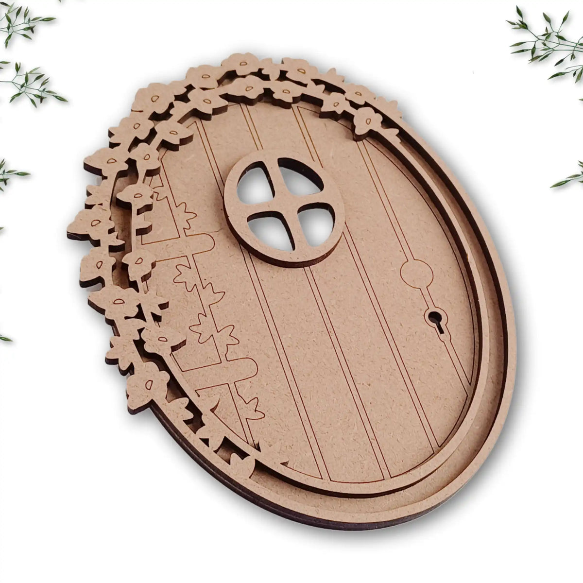 Layered Floral Fairy Door Craft Kit