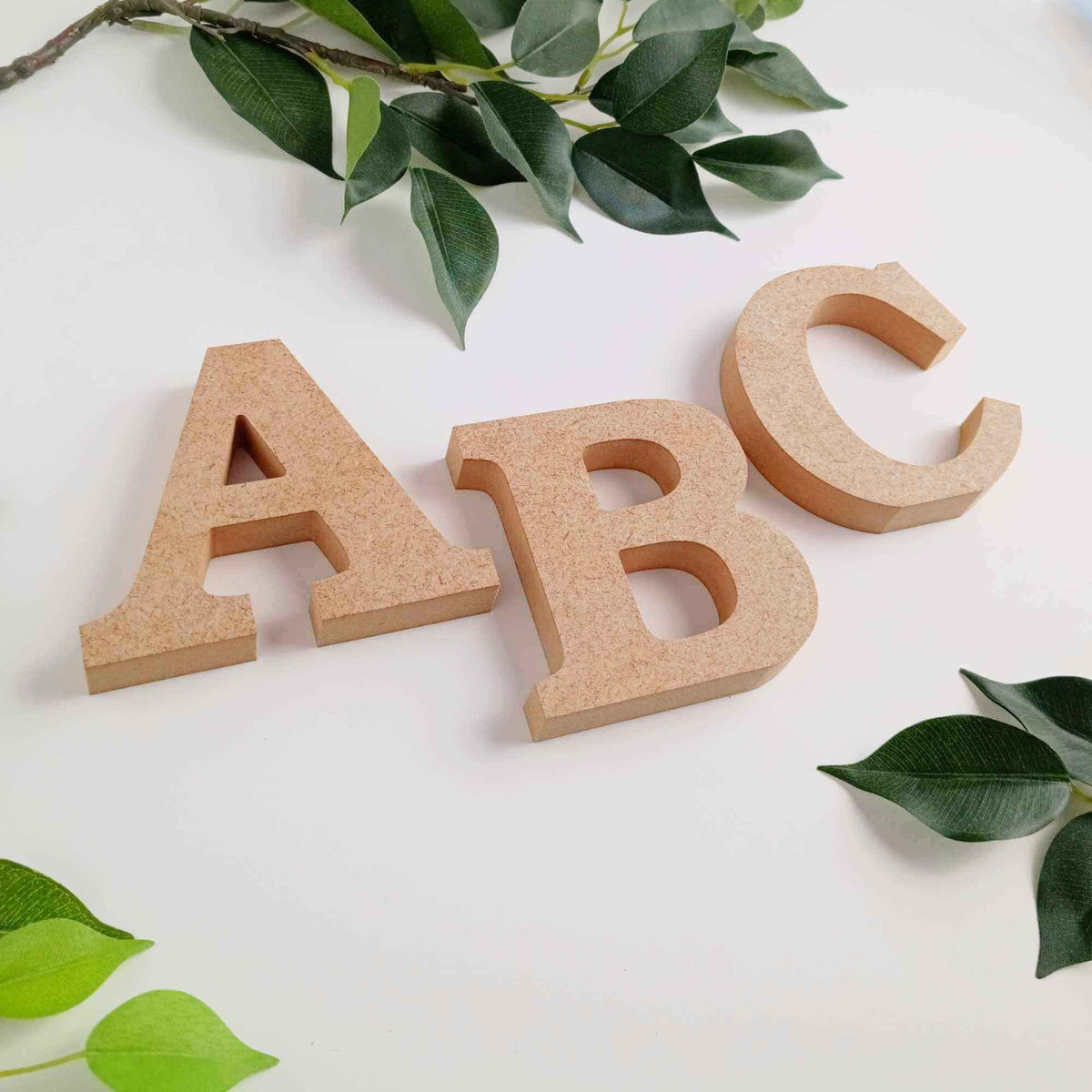 Freestanding Capital MDF Initials