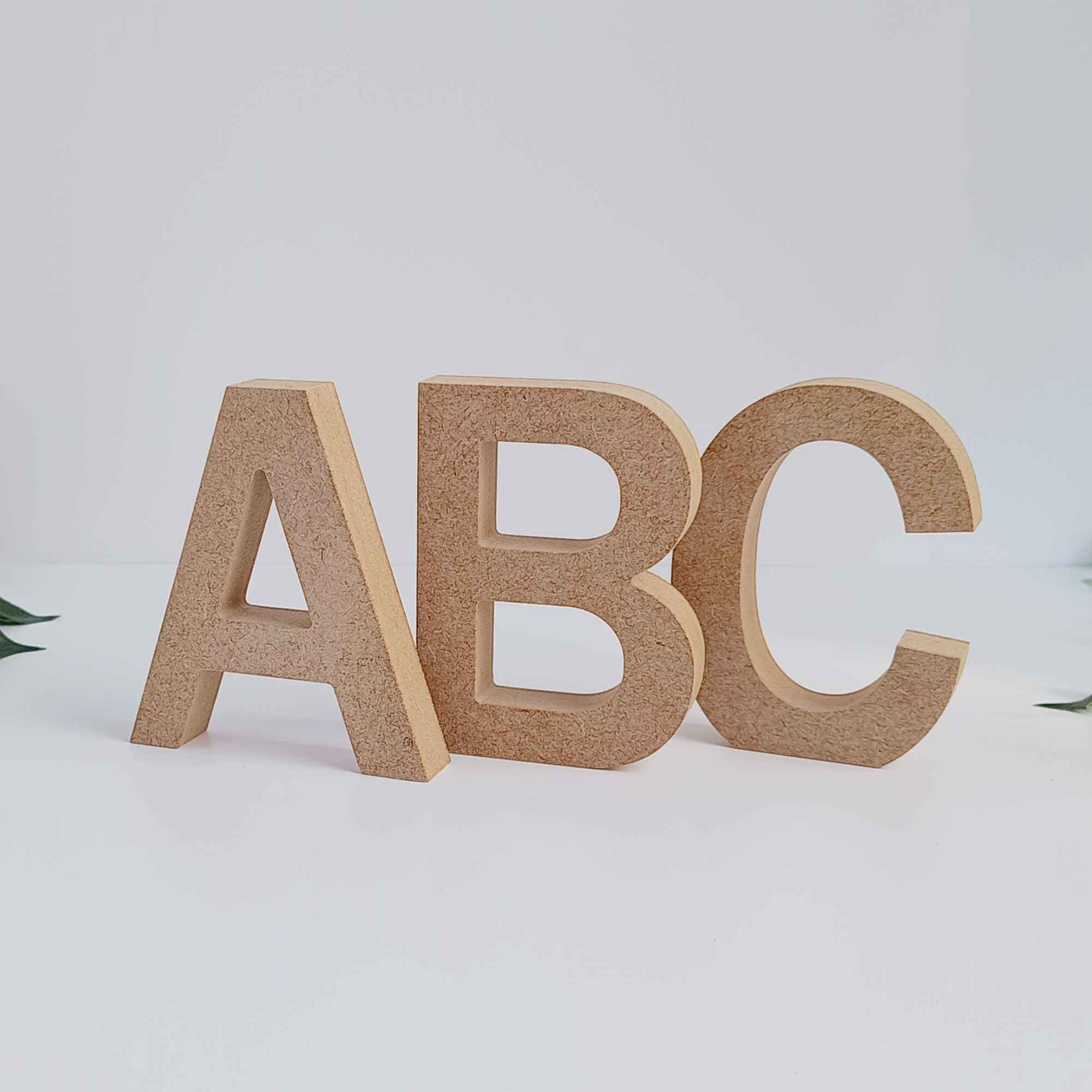 Freestanding Wooden Letters