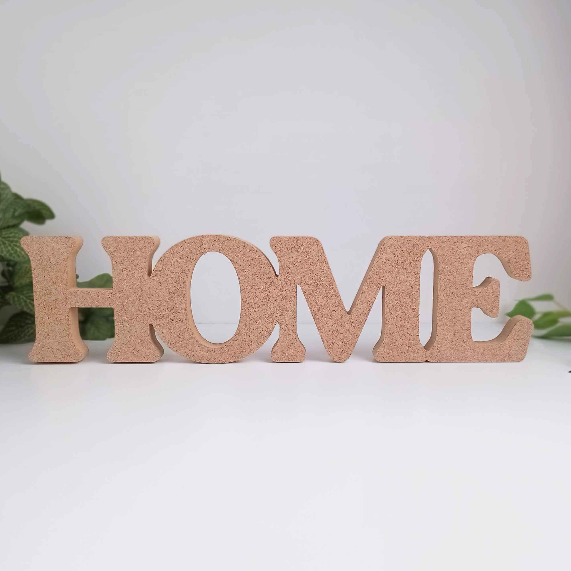 Freestanding Home Word Craft Shape