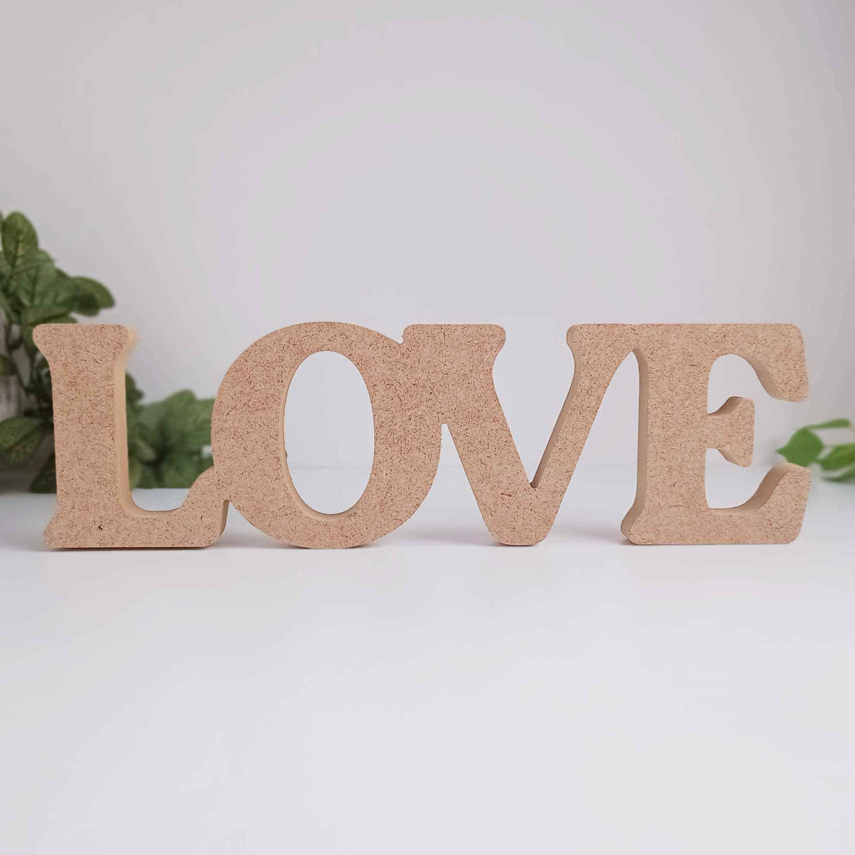 Freestanding Love Word Craft Shape