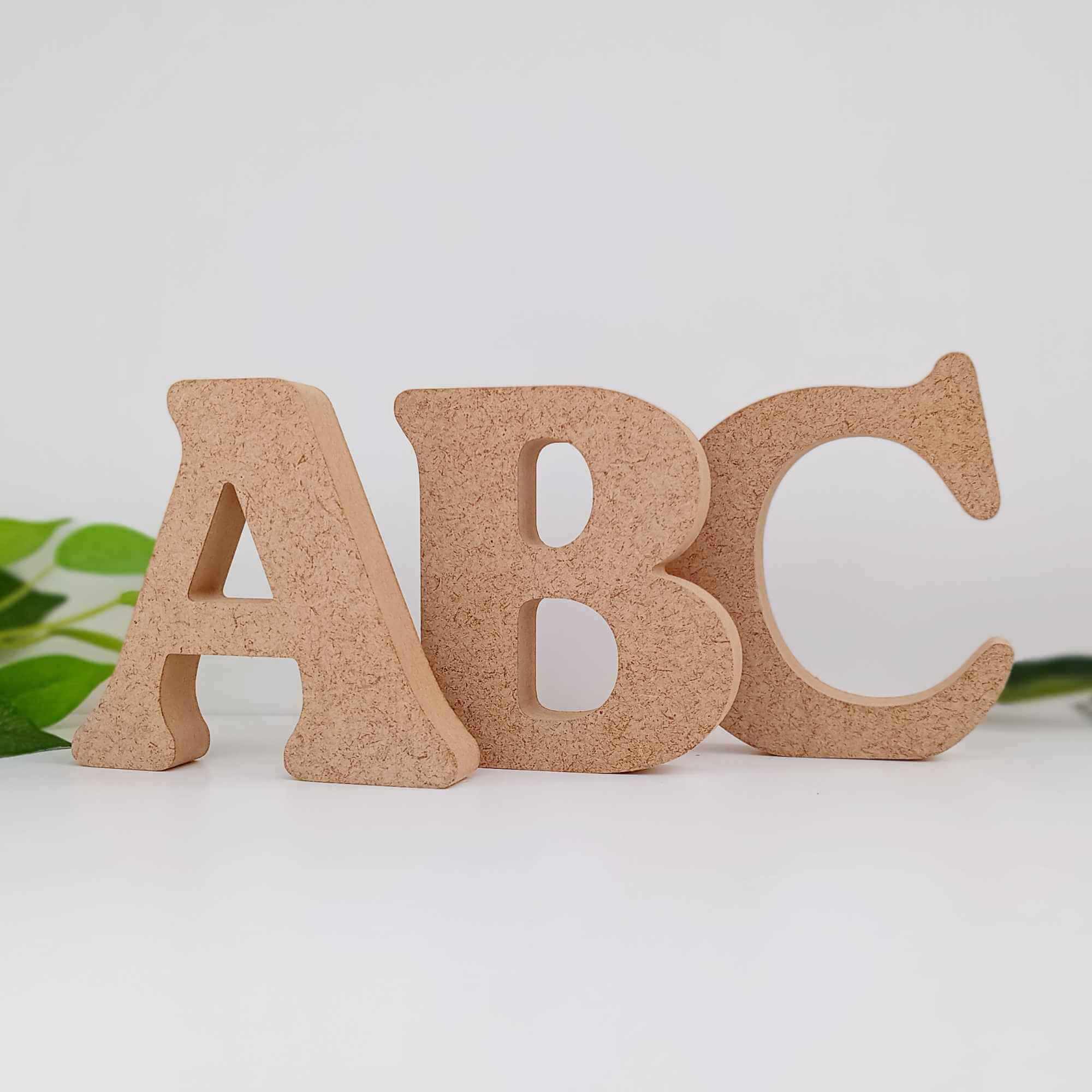 Freestanding Wooden Letters