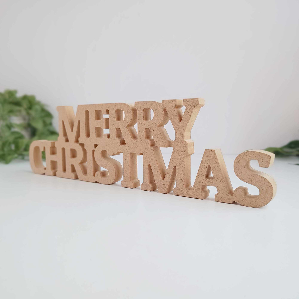 Standalone Merry Christmas DIY Sign Plaque