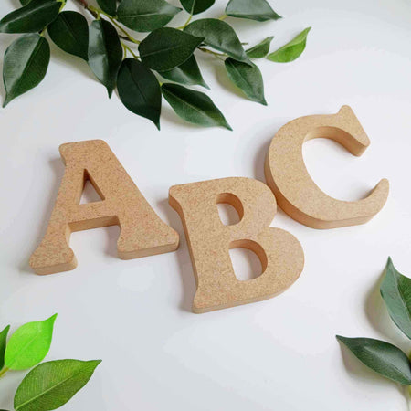 Uppercase Freestanding Wood Letters