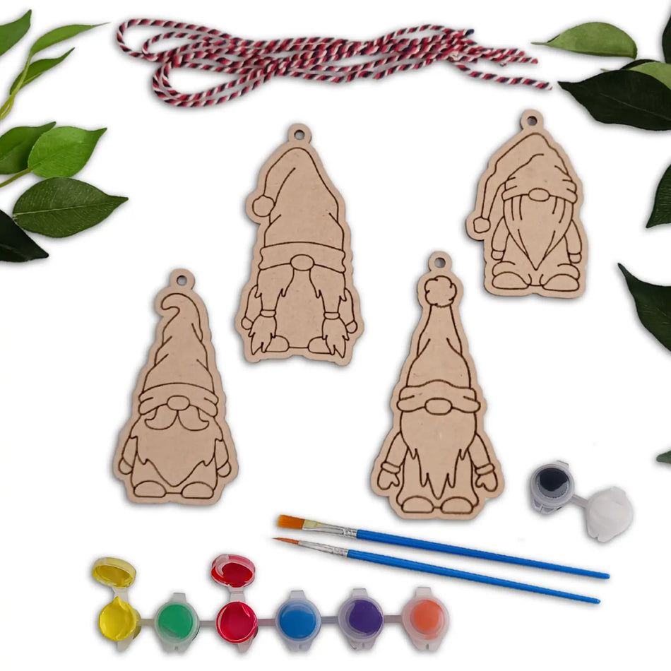 Christmas Gnome Decorations Painting Craft Kit