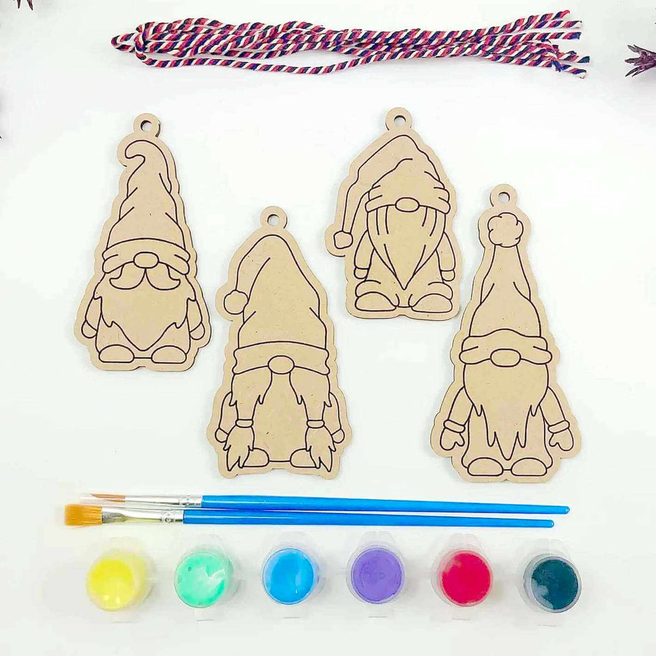 Christmas Gnome Decorations Painting Craft Kit