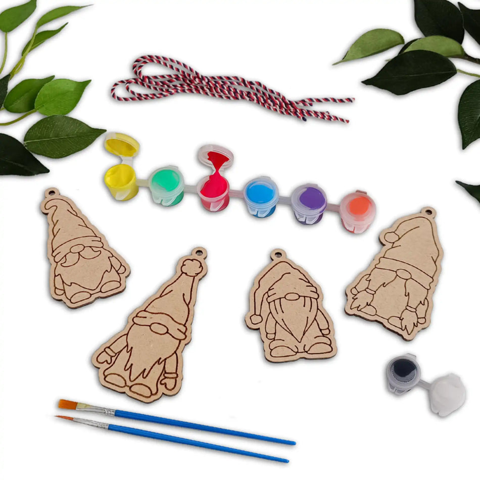 Christmas Gnome Decorations Painting Craft Kit