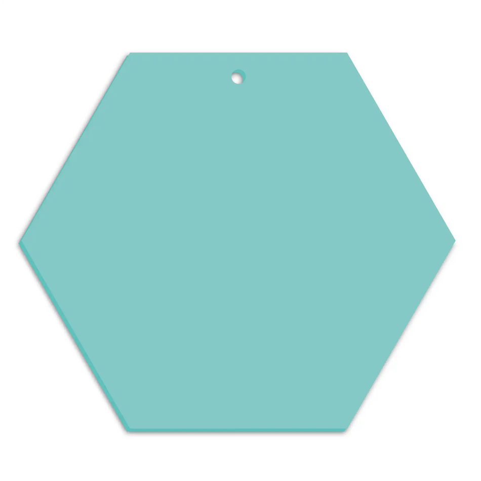 Acrylic Hexagon Shaped Blank