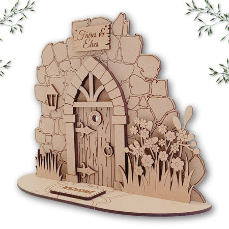 Freestanding Medieval fairy Door