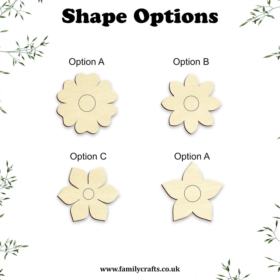 Mini Flower Craft Shapes