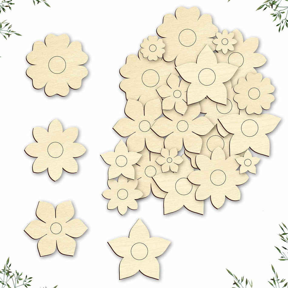 Mini Flower Craft Shapes