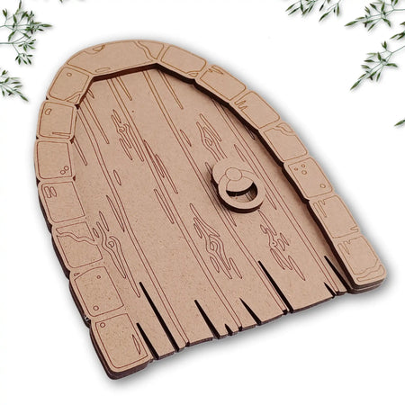 Old Wooden Layered Fairy Door Craft Kit