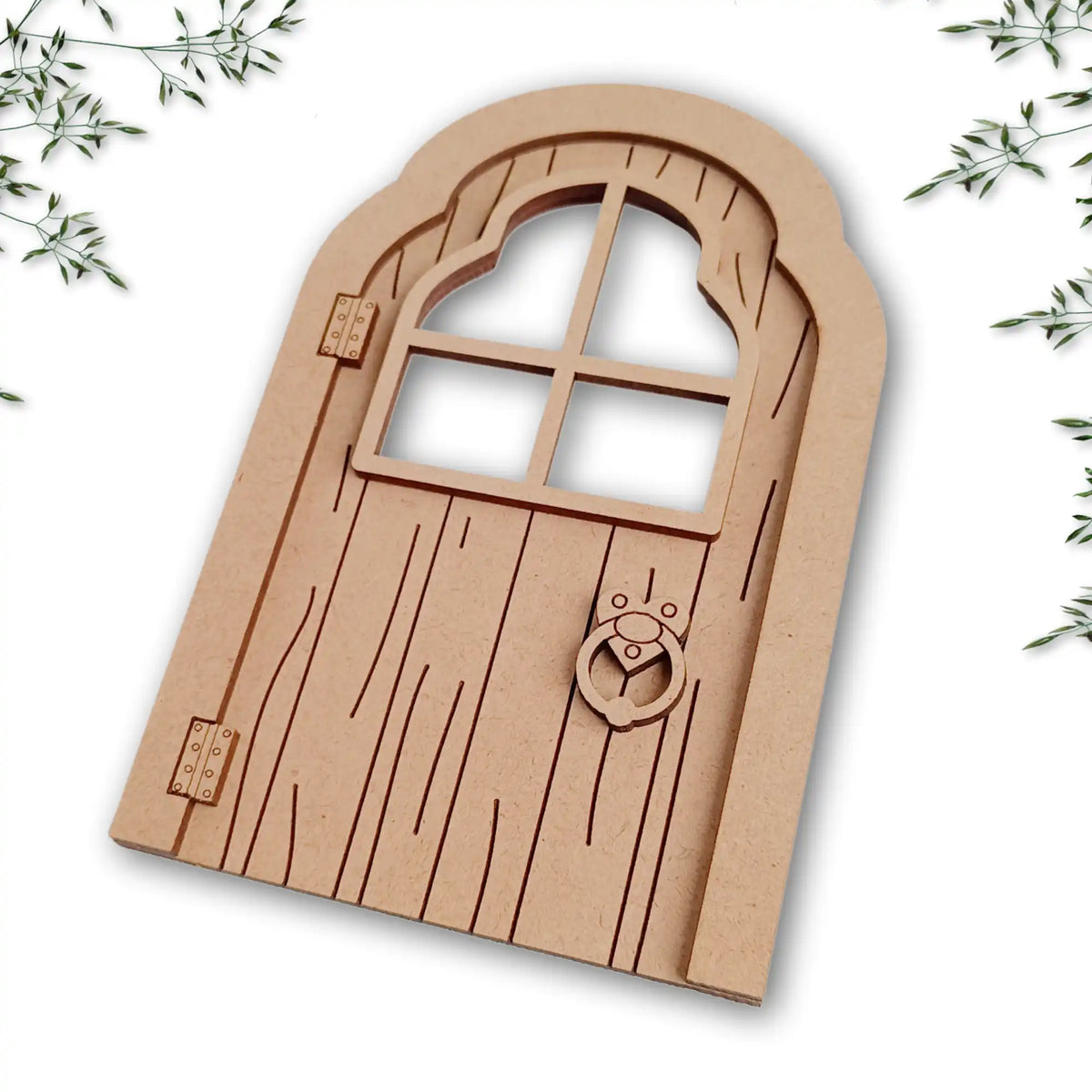 Ornate Layered Fairy Door Craft Kit with Woodgrain