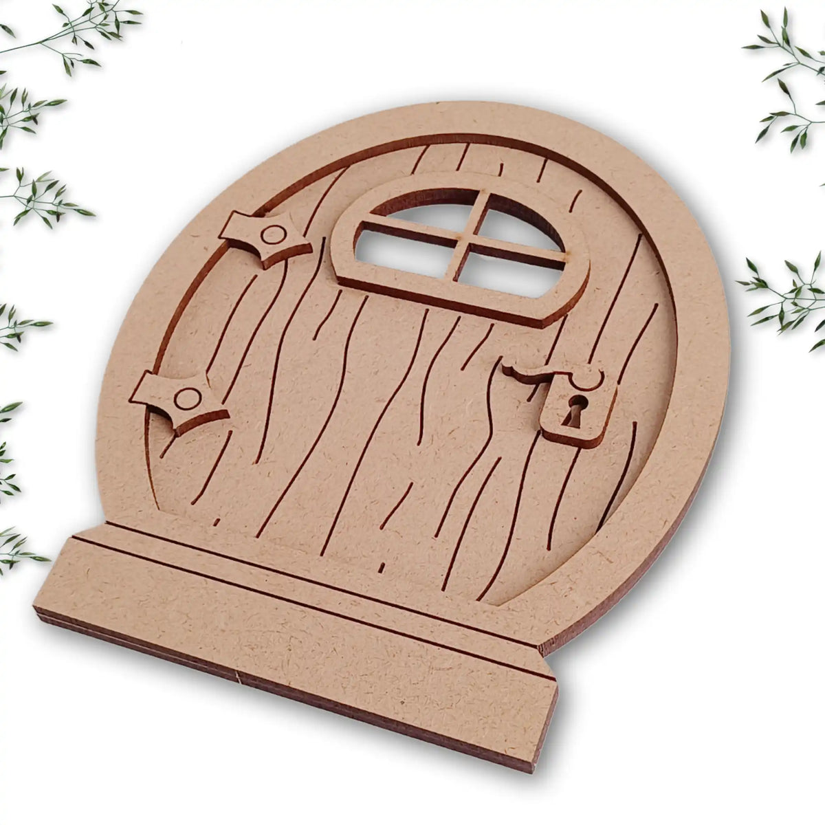 Layered Fairy Door Craft Kit with Woodgrain