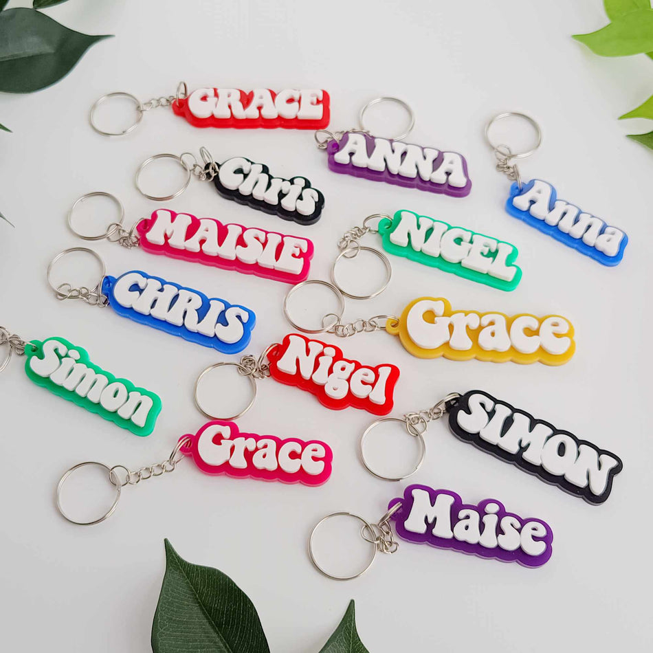 Personalised Acrylic Keyring