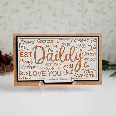 Daddy Love Name Sign