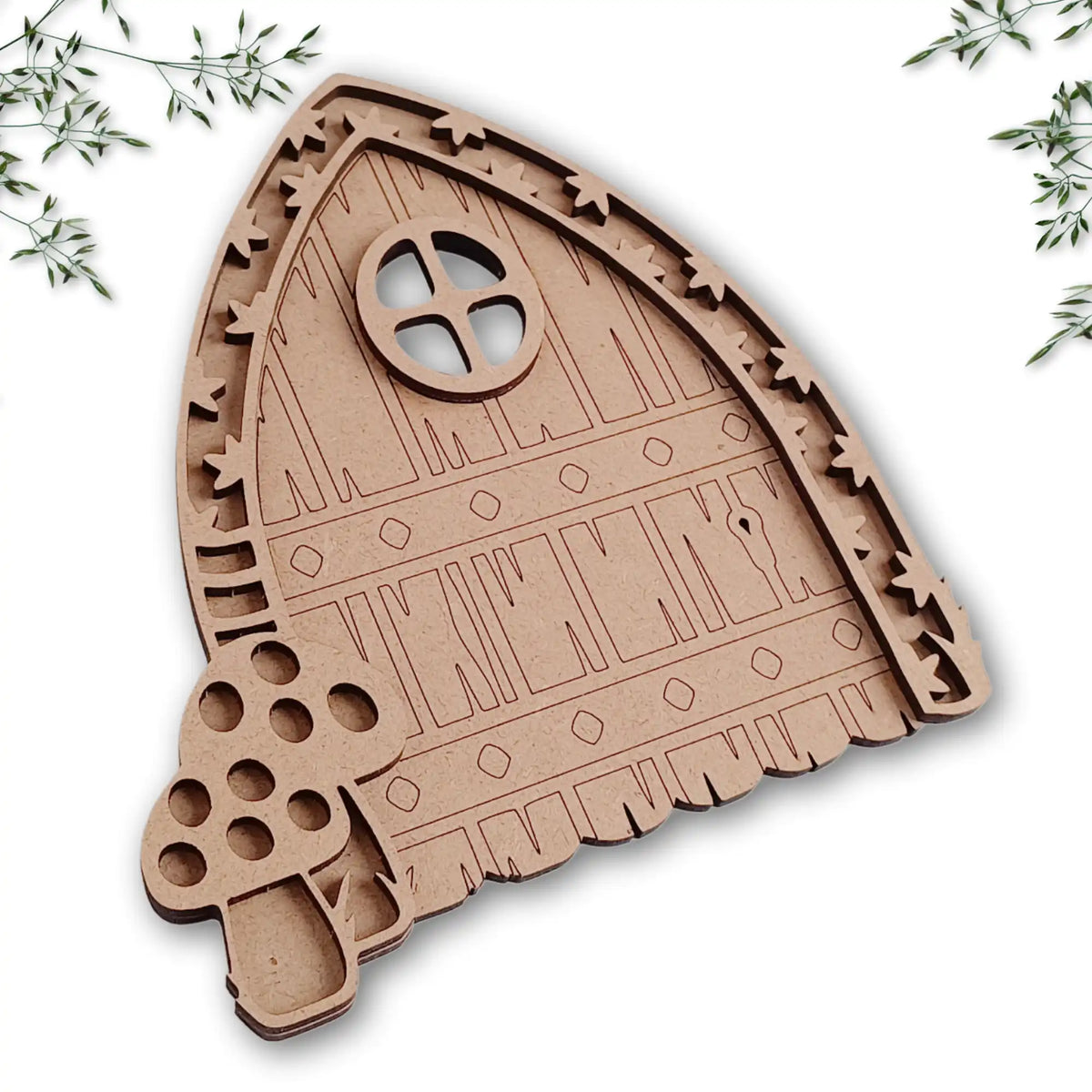 Pointed Fairy Door Craft Kit with Toadstools