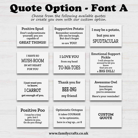 positive quotes showing font option a