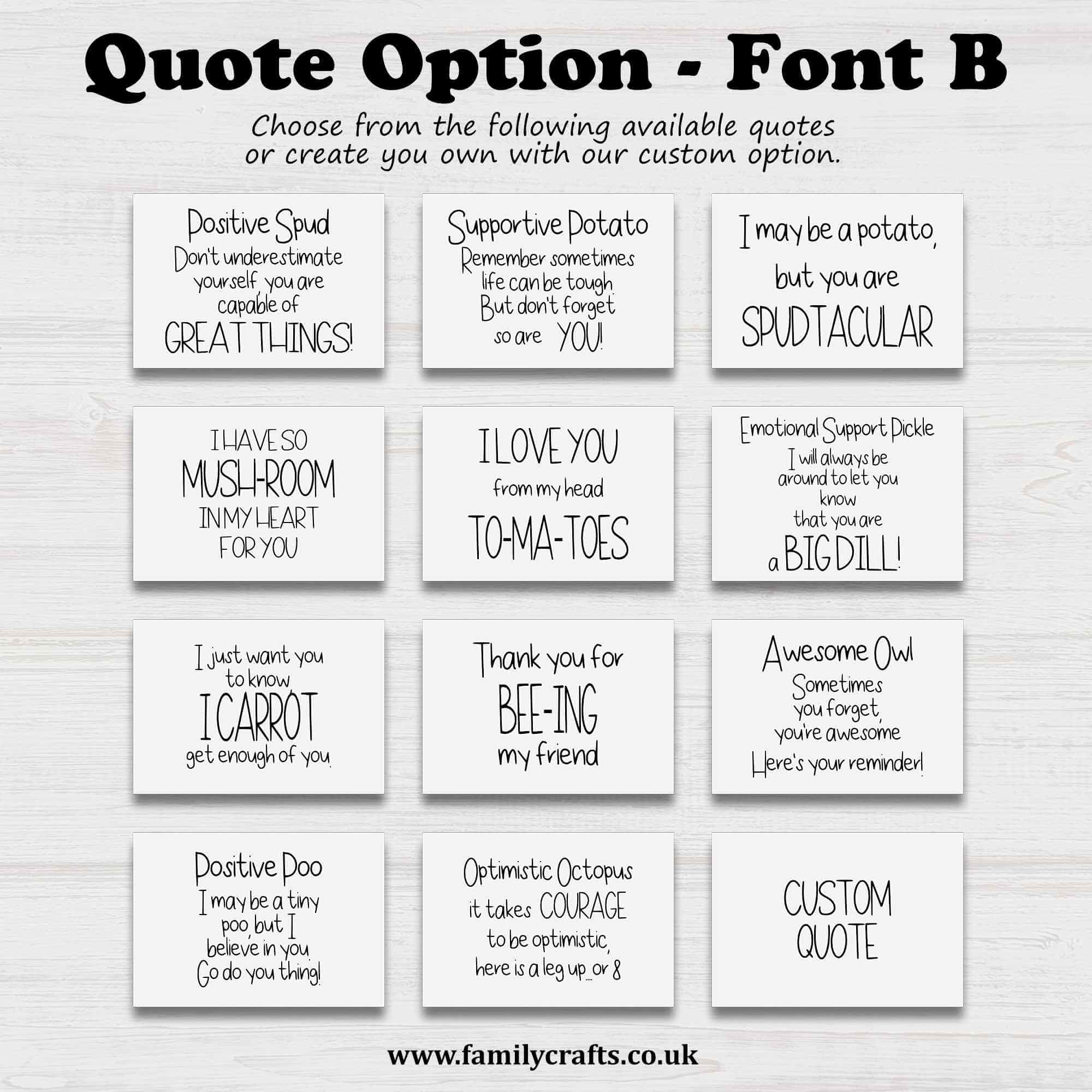 positive quotes showing font option a