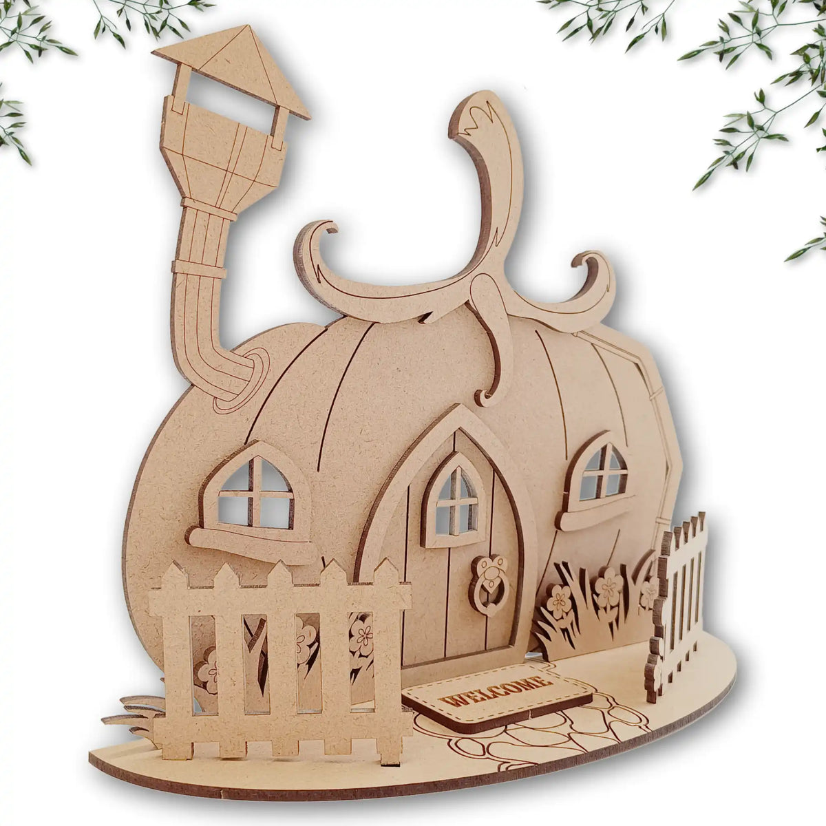 Freestanding Pumpkin Fairy House Kit