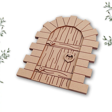 Layered Fairy Door Craft Kit with Woodgrain