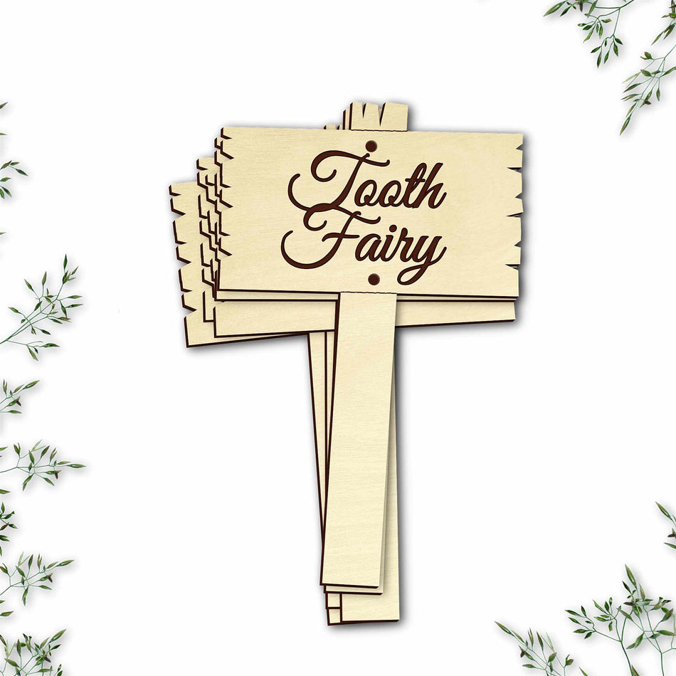 Tooth Fairy Garden Sign Posts