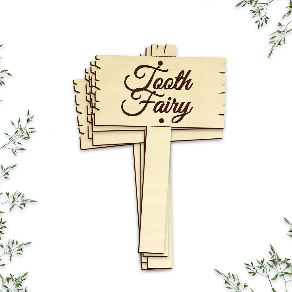 Tooth Fairy Garden Sign Posts