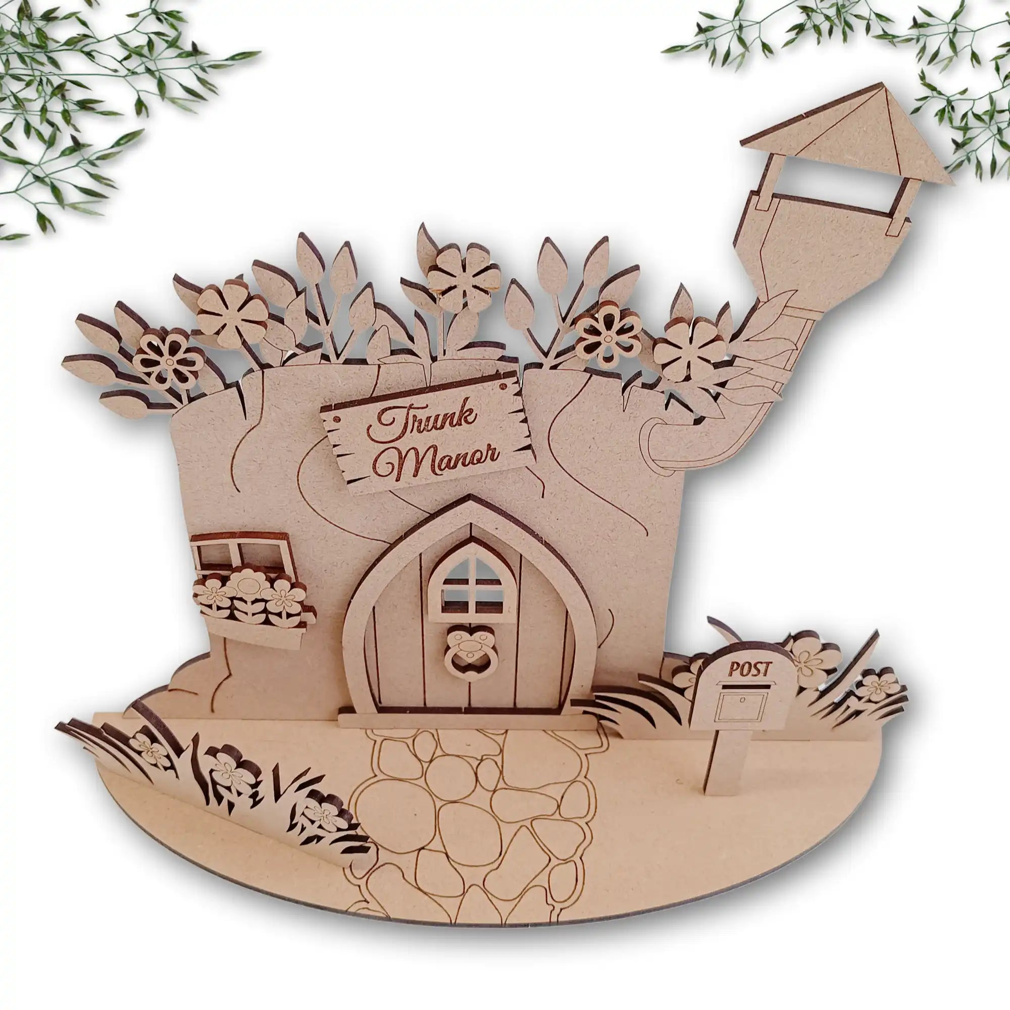 Freestanding Treestump Fairy House