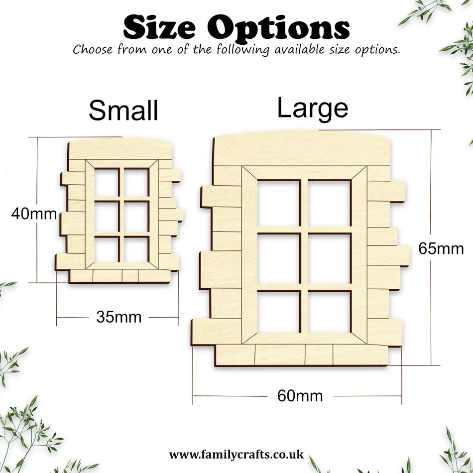 Fairy House Tudor Style Windows