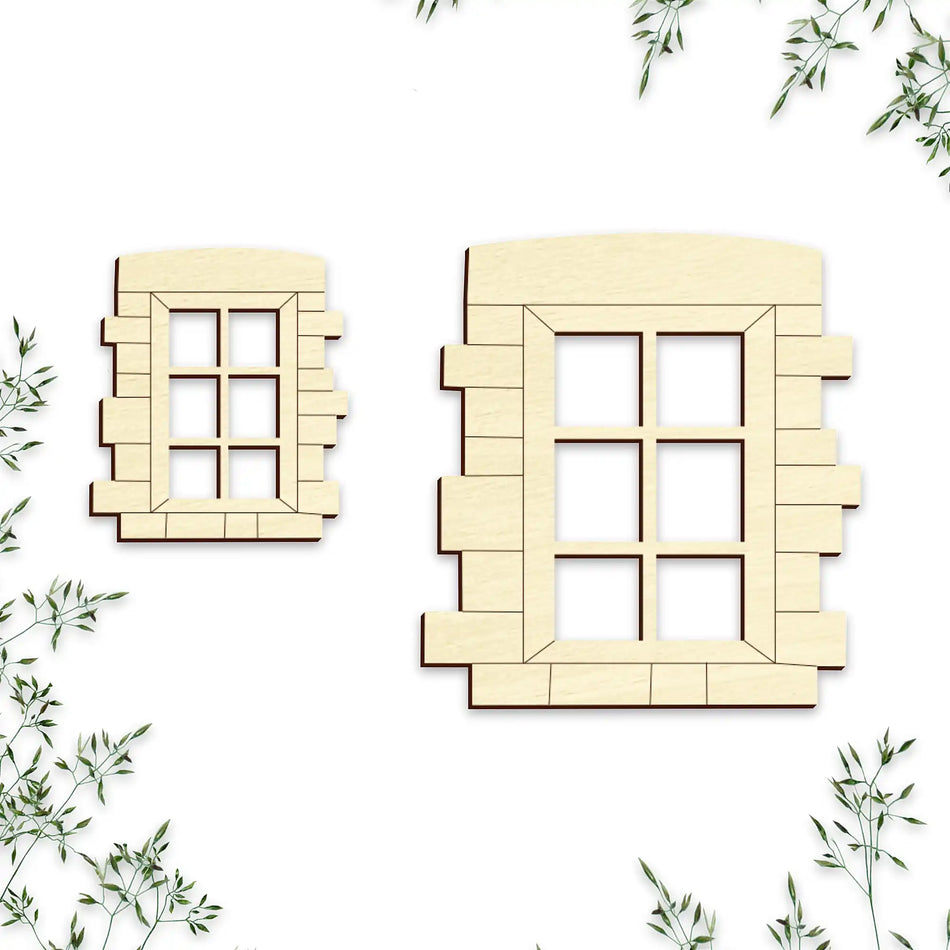 Fairy House Tudor Style Windows