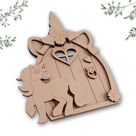 Unicorn Layered Fairy Door Craft Kit