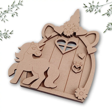 Layered Unicorn Fairy Door Craft Kit