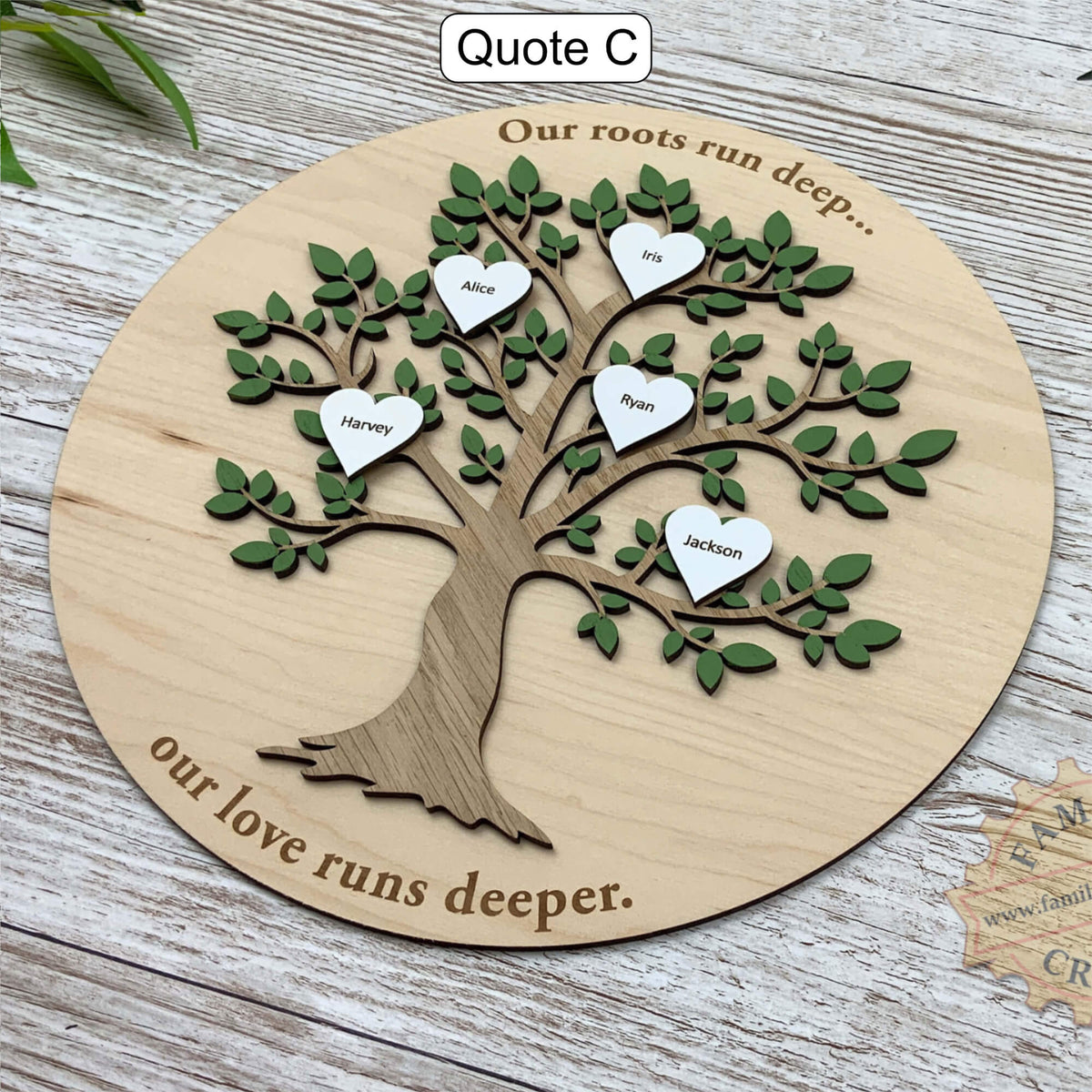 Wooden Family Tree